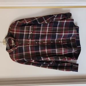 Eddie Bauer L Men's Plaid Long Sleeve Button-up Shirt